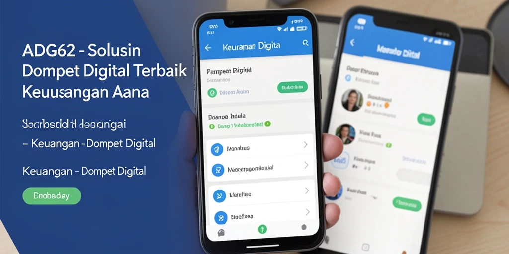 Tampilan antarmuka utama aplikasi Dompet Digital ADG62 yang sederhana dan informatif.