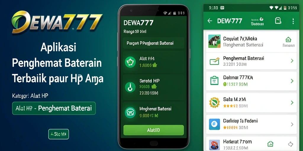 Antarmuka DEWA777 yang sederhana dan fungsional untuk menghemat baterai.
