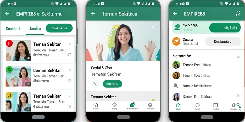 Antarmuka EMPIRE88 yang sederhana dan menarik untuk Teman Sekitar.