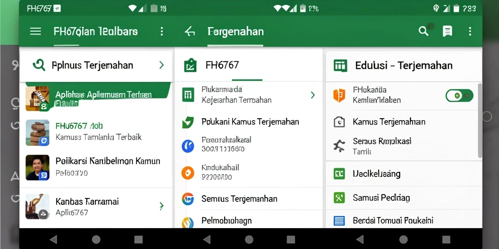 Tampilan antarmuka pengguna FH6767 yang sederhana dan efektif.