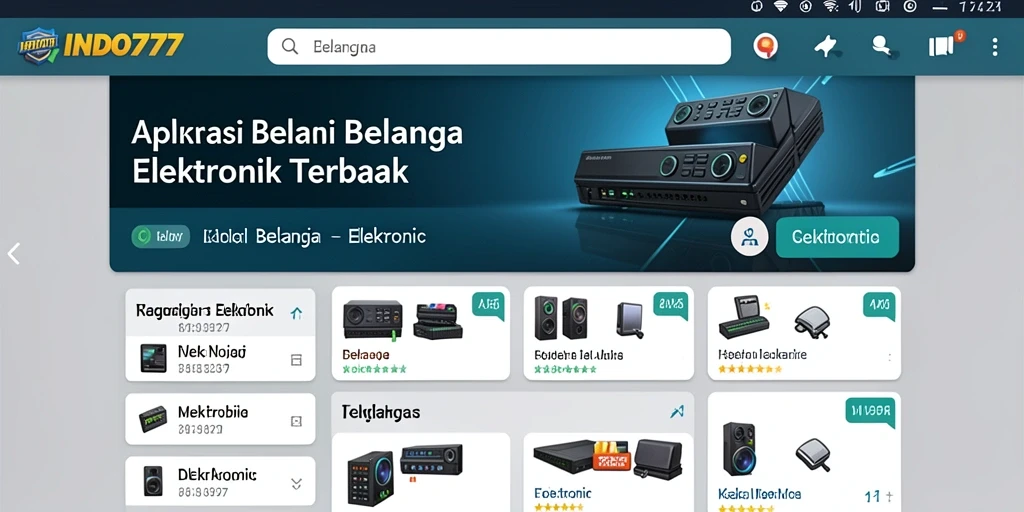Tampilan antarmuka aplikasi INDO777 yang user-friendly dan informatif.